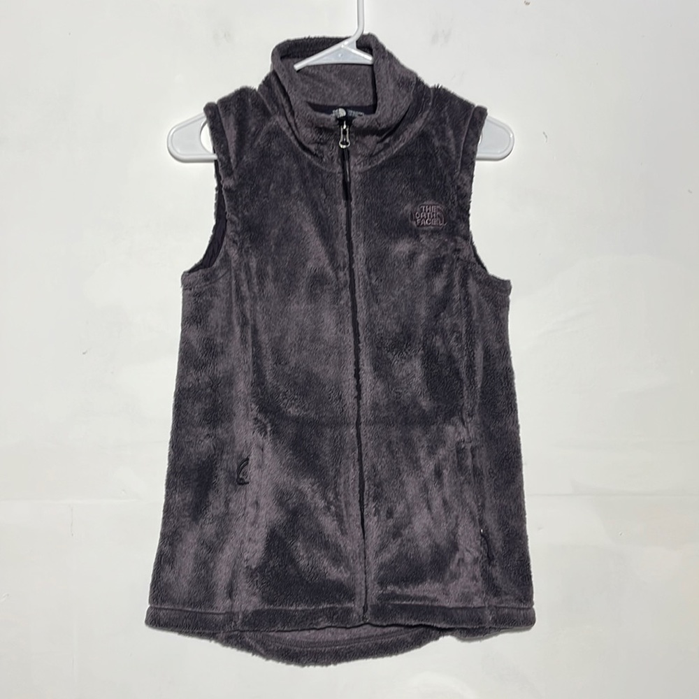 The North Face Ashen Purple Osito Furry Fuzzy Vest Size Small - Picture 2 of 8